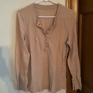 Aerie Button-Down Waffle Henley